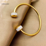 Yingliiy 316L Stainless Steel Rhinestone Bracelet for Women