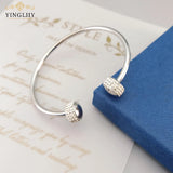 Yingliiy 316L Stainless Steel Rhinestone Bracelet for Women