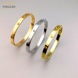 Yingliiy 316L Stainless Steel Steampunk Bracelet For Women