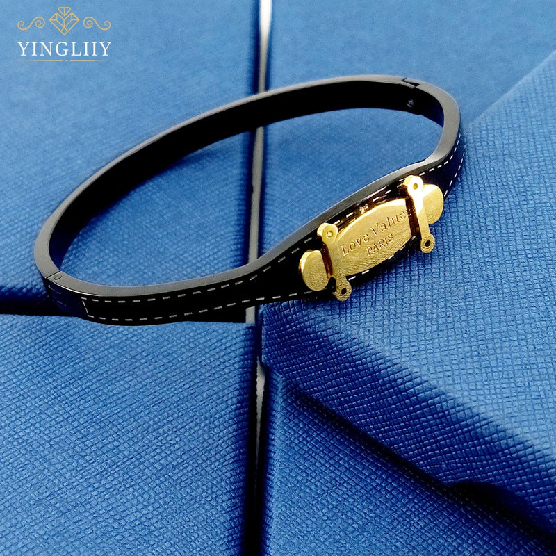 Yingliiy Stainless Steel Bracelet Cowboy Dog Tag Bracelet