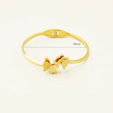 Yingliiy 316l Stainless Steel Bracelet Double Layer Lucky Butterfly Bracelet