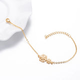 Yiustar Snowflake Bracelet Charm Winter Jewelry Gift