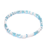Bohemian Wave Beads Anklets Set For Women Vintage Stretch Anklet Bracelet
