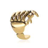 Yobest Vintage Antique Ear Cuff Punk Small hand Bone Hollow Charm Clip Earrings