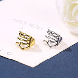 Yobest Vintage Antique Ear Cuff Punk Small hand Bone Hollow Charm Clip Earrings