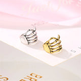 Yobest Vintage Antique Ear Cuff Punk Small hand Bone Hollow Charm Clip Earrings