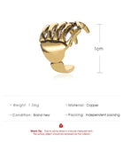 Yobest Vintage Antique Ear Cuff Punk Small hand Bone Hollow Charm Clip Earrings