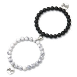 Yoga Bracelet Love Peach Heart Magnetic Attraction Couple Set Bracelet