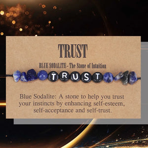 Yoga Reiki Healing Crystal Lucky Couple Bracelet Sodalite Stones