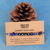 Yoga Reiki Healing Crystal Lucky Couple Bracelet Sodalite Stones