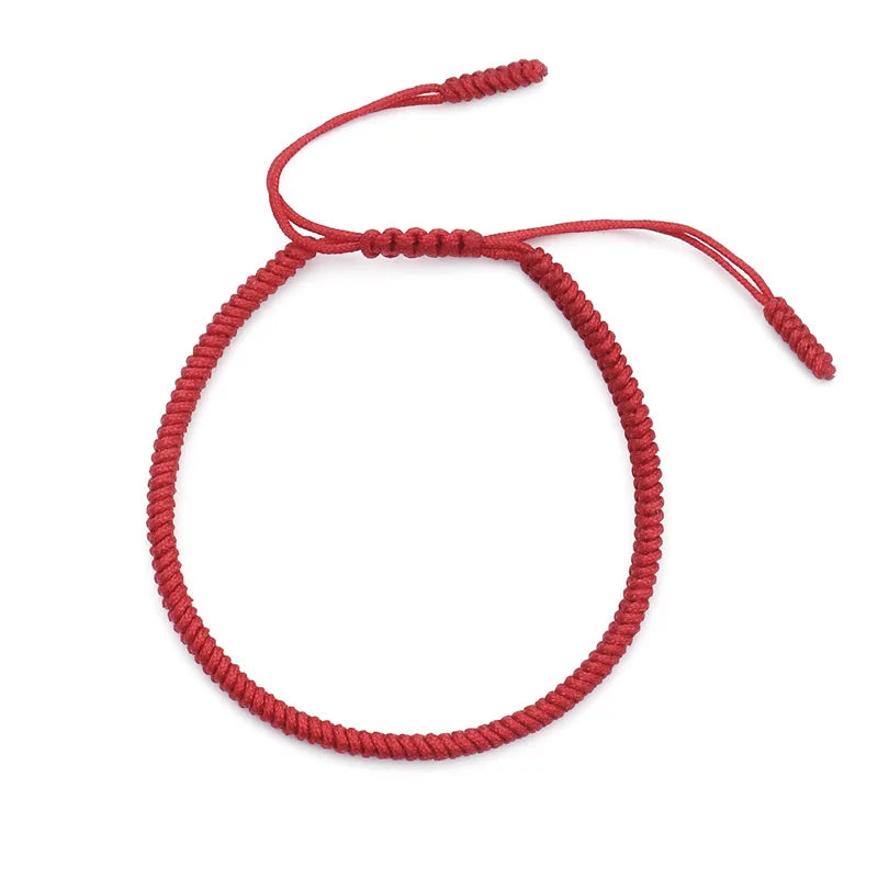 Yoga 7 Chakra Lucky Knots Tibetan Buddhist Bracelet - Size Adjustable