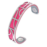 DIY Love Cuff Bracelets For Women Stainless Steel Interchangeable Leather