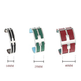 Stainless Steel Cross Cuff Bracelet with Leather Band