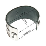 Stainless Steel Bangle Manchette Femme Bijoux Leather Jewelry