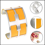 Stainless Steel Bangle Manchette Femme Bijoux Leather Jewelry