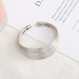 Cuff Bracelets Metallic Multilayer Bracelet For Women