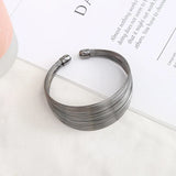Cuff Bracelets Metallic Multilayer Bracelet For Women