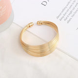 Cuff Bracelets Metallic Multilayer Bracelet For Women