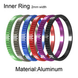 Stainless Steel Rotatable Base Bague Women Rings