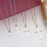 YooFaning Silver Cross Necklace Unique Personality Jewelry Gift