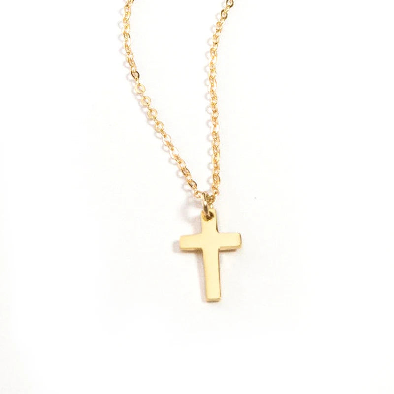 YooFaning Silver Cross Necklace Unique Personality Jewelry Gift