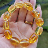 11g 19g 22g Natural Amber Bracelet Women Gift Beads Healing Jewelry