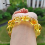 11g 19g 22g Natural Amber Bracelet Women Gift Beads Healing Jewelry