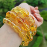 11g 19g 22g Natural Amber Bracelet Women Gift Beads Healing Jewelry