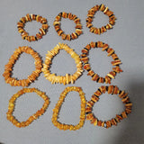 Amber Bracelet for Women Men Mother Gift Elastic Stretch Style Irregular Stone