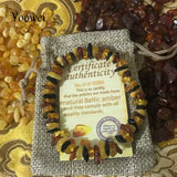 Stretch Amber Bracelet for Women Baby Girl Gift