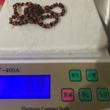 Amber Layered Bracelet with Irregular Beads Knot