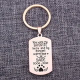 Personalized Pet Loss Keychain - You Are My Favorite
