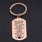 Personalized Pet Loss Keychain - You Are My Favorite