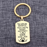 Personalized Pet Loss Keychain - You Are My Favorite