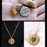 Personalized You Are My Sunshine Necklace for Women