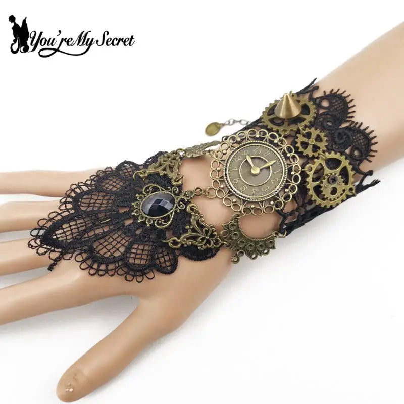 Vintage Lace Steampunk Women Bracelet Gothic Lolita Jewelry