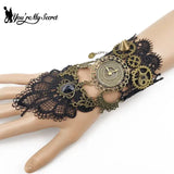 Vintage Lace Steampunk Women Bracelet Gothic Lolita Jewelry