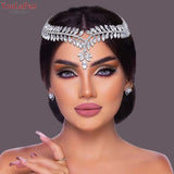 Crystal Forehead Headband for Women Brides Party Wedding Hair Accessories