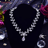YouLaPan HN03 Marquise Rhinestone Necklace Bridal Chorker Chain Wedding Pendant
