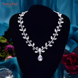 YouLaPan HN03 Marquise Rhinestone Necklace Bridal Chorker Chain Wedding Pendant
