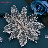 HP217 Crystal Hair Clip for Women Bride Tiara Wedding Hair Accessories