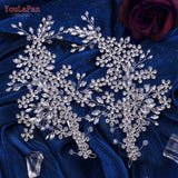 Crystal Bridal Headpiece Floral Wedding Hair Vine Clip