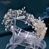 Bride Headpiece Organza Flower Hair Accessories