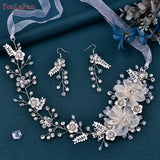 Bride Headpiece Organza Flower Hair Accessories