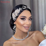 Bride Headpiece Organza Flower Hair Accessories