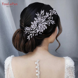 Beaded Bridal Headpiece Rhinestone Headdress Wedding Hair Accessory