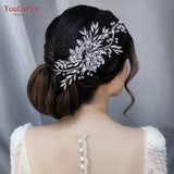 Beaded Bridal Headpiece Rhinestone Headdress Wedding Hair Accessory
