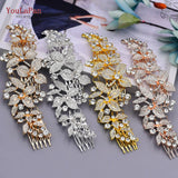 HP301 Crystal Rhinestones Headpiece Tiara Comb for Women