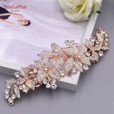 HP301 Crystal Rhinestones Headpiece Tiara Comb for Women