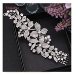 HP301 Crystal Rhinestones Headpiece Tiara Comb for Women